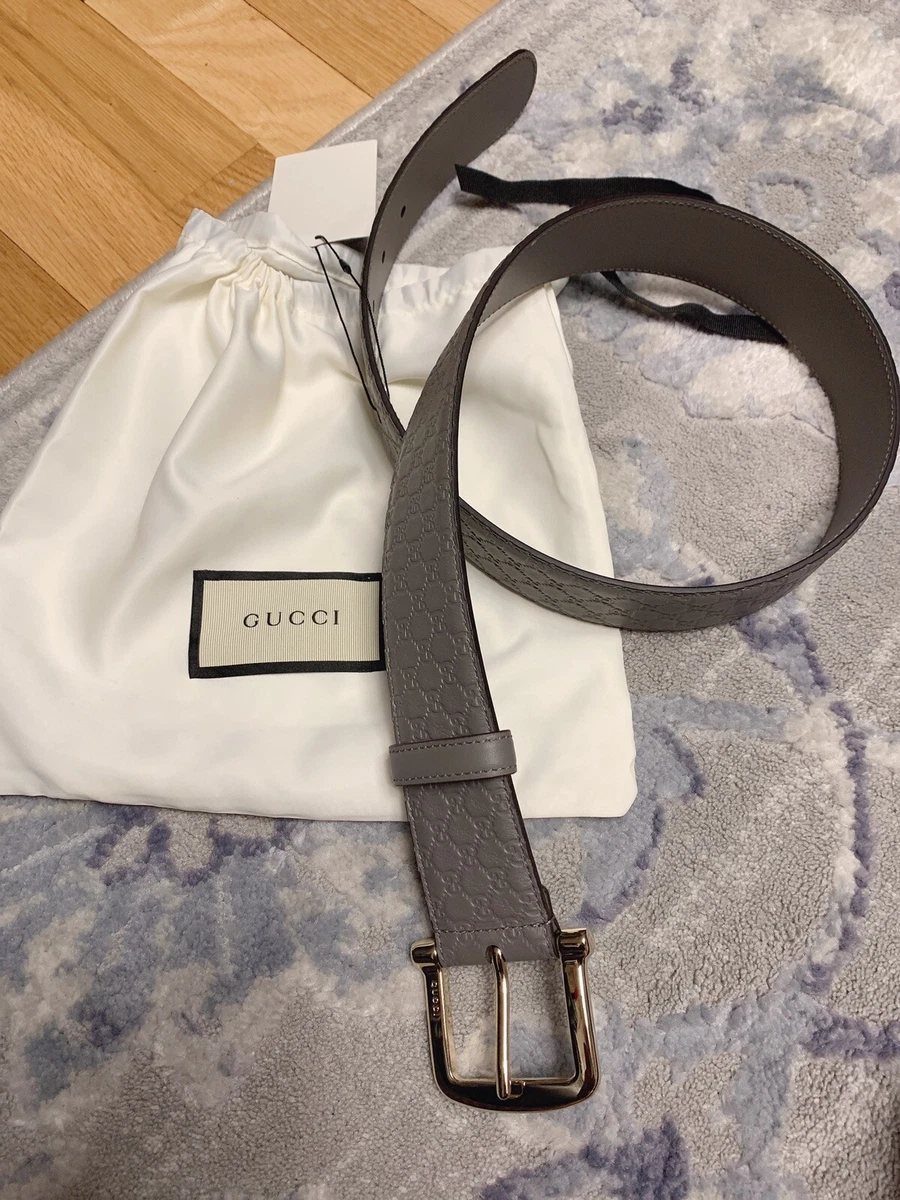 Grey gucci shop belt