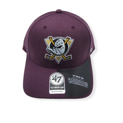 '47 Anaheim Ducks MVP DP Cold Zone Plum Adjustable Snapback Hat Cap