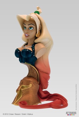 Buste Atalante Attakus – Résine Polychrome 17cm – 2012 – Neuf