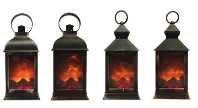 Real Flame Effect Lantern 4 Great Designs Coal Fireplace Christmas