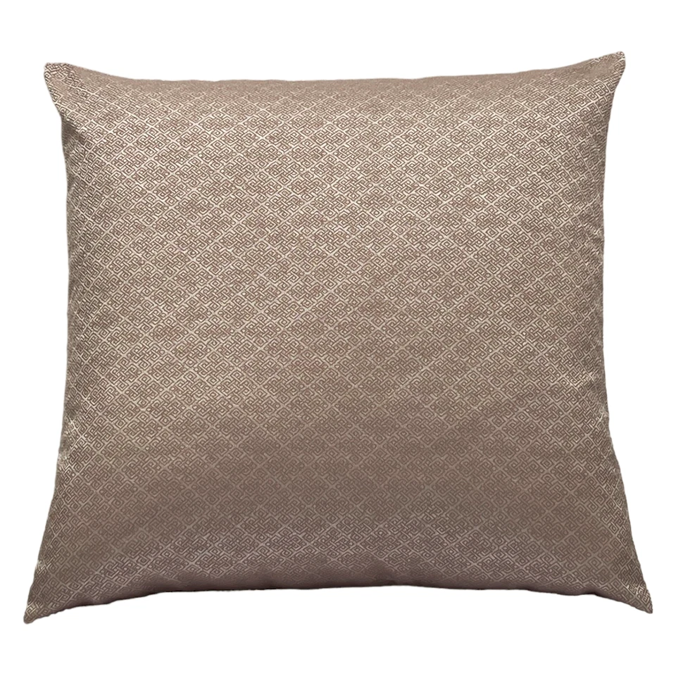 Juego de 4 Cojines Rellenos Italiano Marrón Champagne Bloque Dorado 18x18" 45x45cm Foto 4 de 4