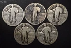 1925-29 Lot of 5 Standing Liberty Quarters