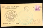 GEORGIA BICENTENNIAL GENERAL OGLETHORPE FDC SCOTT 726 US COVER