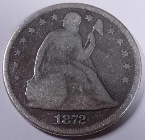 1872 Seated Liberty Dollar — photo from another recent sale