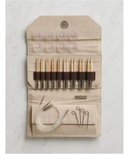 Lykke 3.5" Naturale Interchangeable Knitting Needle Set Birch Wood w/ Case