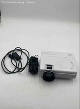 RCA White 1080p Portable Home Theater Projector With Bluetooth And Power Cable