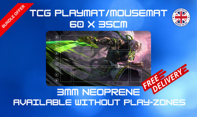 Riftbound 114 Custom Large TCG Spielmatte 35x65cm Neopren