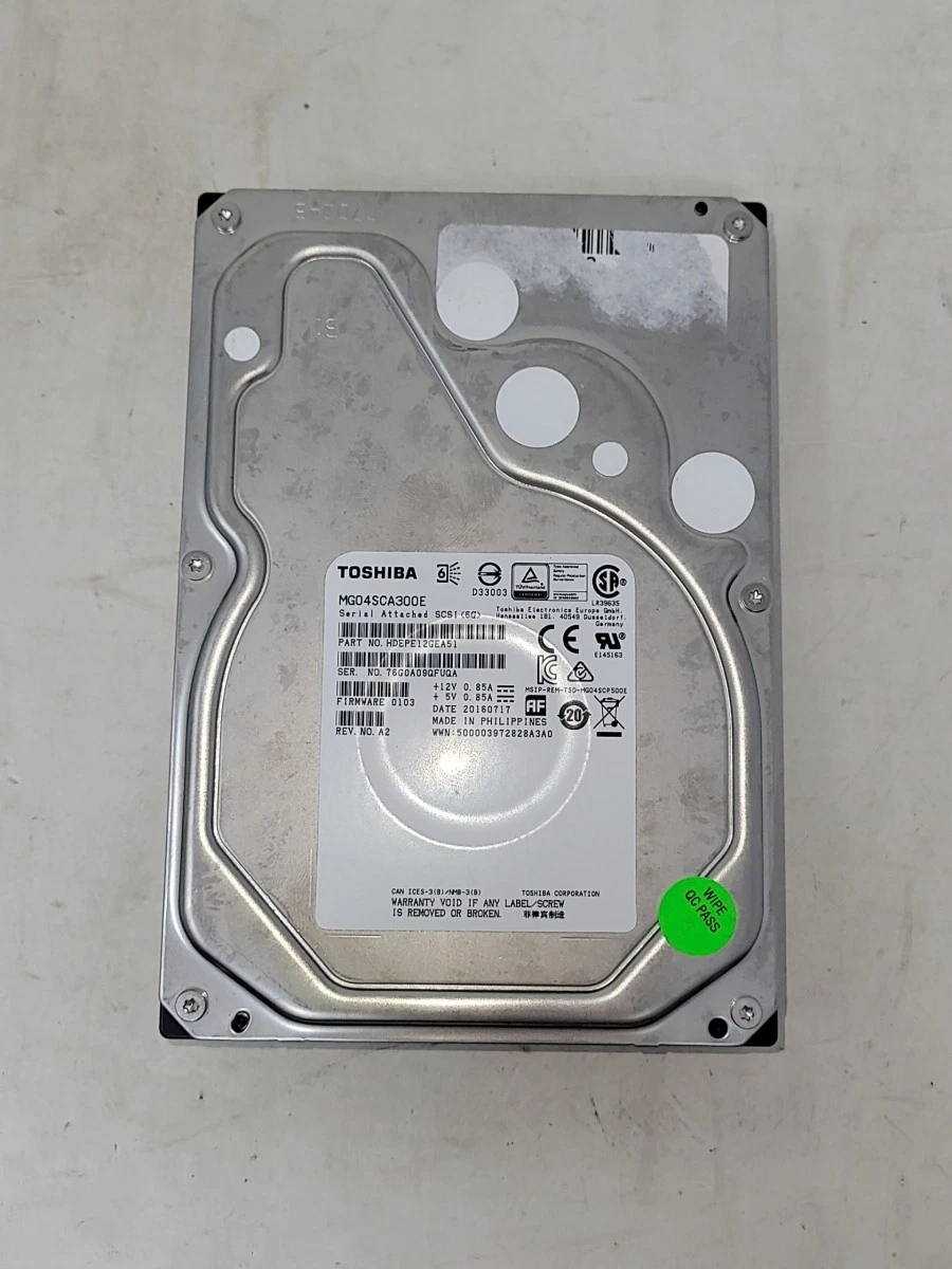 Toshiba 3.5 in Form Factor Internal Hard Disk Drives 3 TB Storage