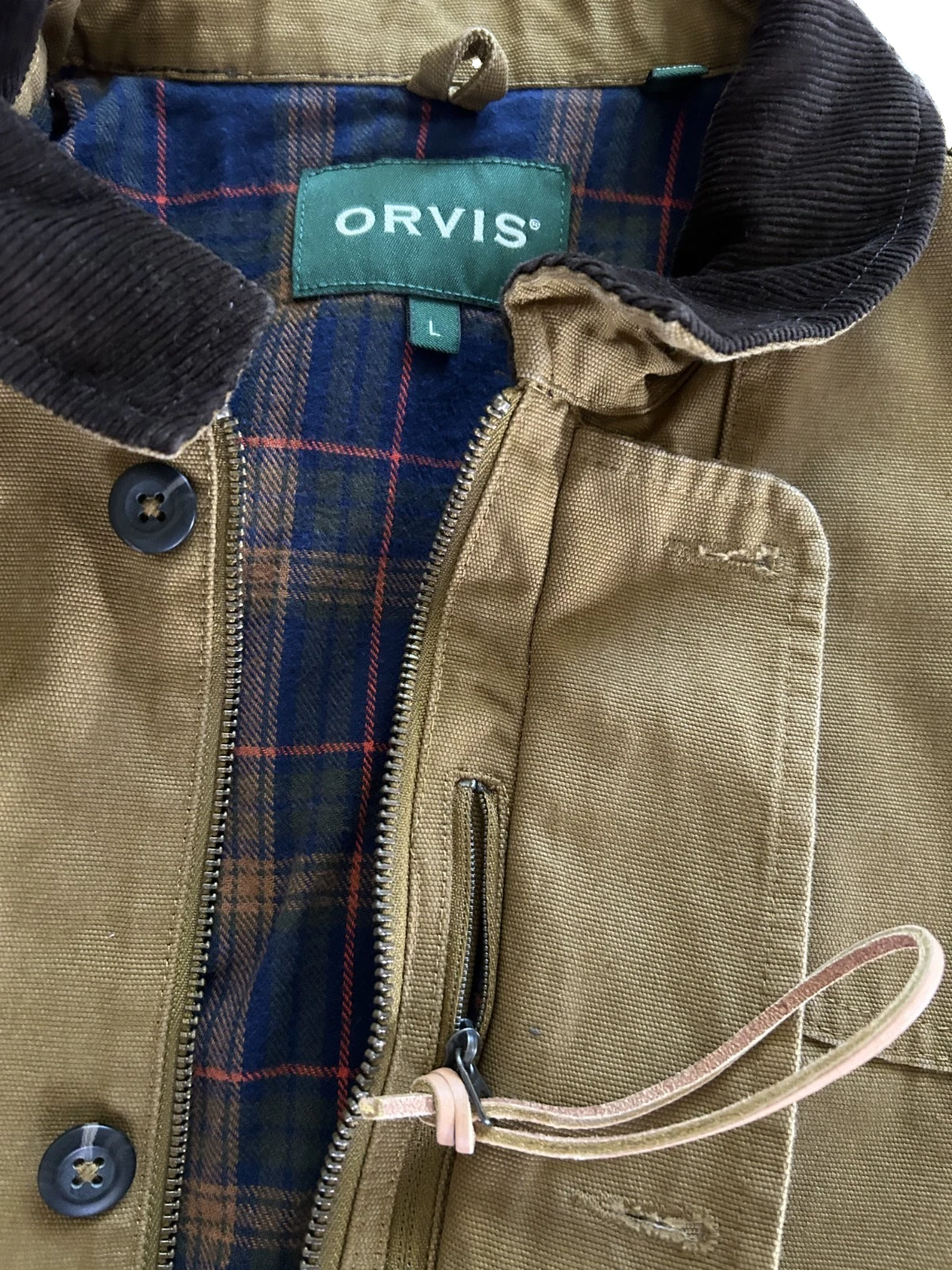 Orvis Men's Brown 1856 Field Coat Barn Chore Ranch Workwear Jacket Size Large  image 4