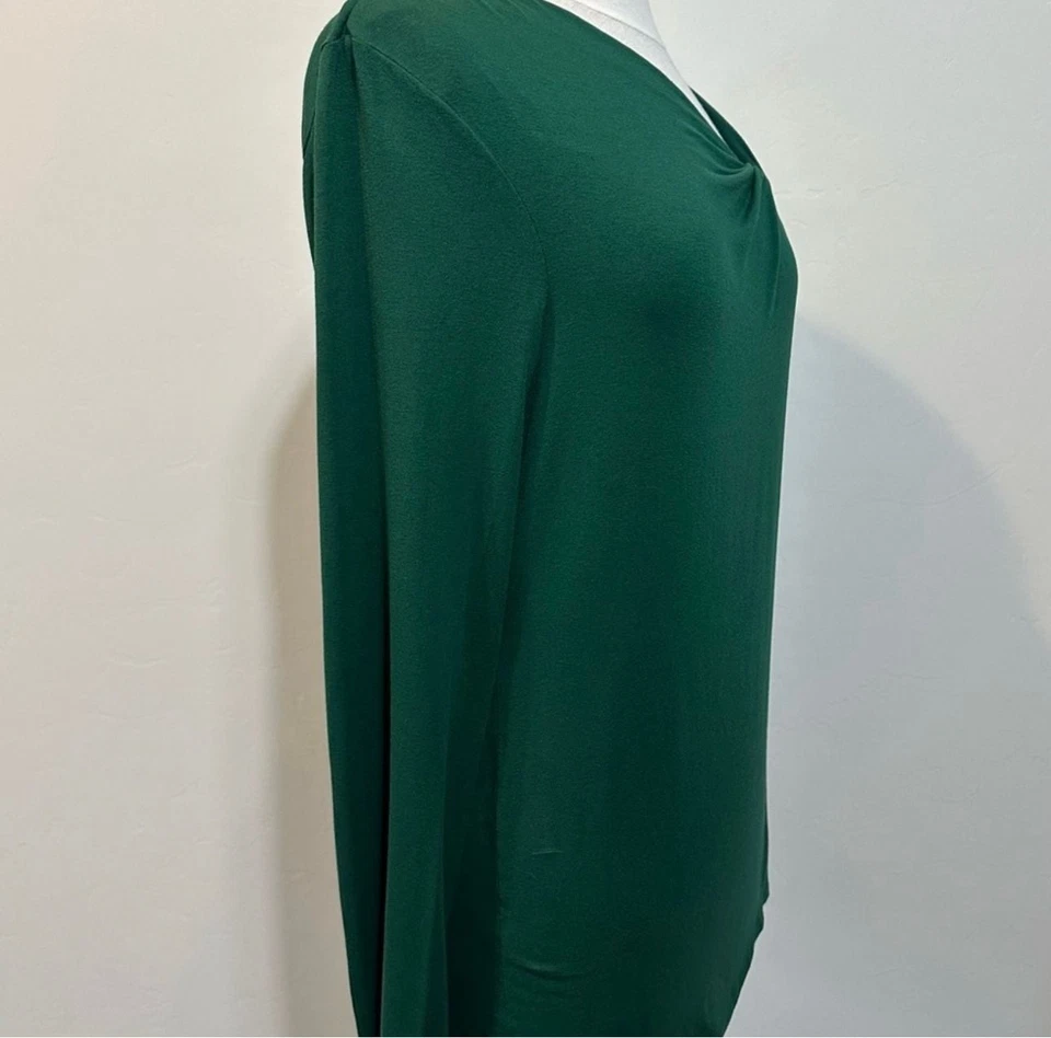 Camiseta de manga larga Kenneth Cole Reaction verde oscuro Foto 4 de 4