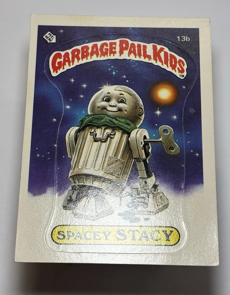 Topps Garbage Pail Kids 1985 GPK - Serie 1 mate #13b Spacey Stacy (ex) ver fotos Foto 3 de 4