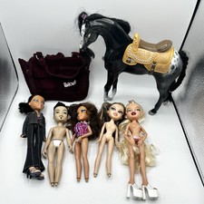 Lote Muñecas Bratz Caballo Púrpura Mascotas Cartera Bolso Muñecas LEER