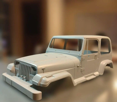 GW SALE タミヤ 1/10 ジープ ラングラー YJ ボディ サフ済 Tamiya 1/10 Jeep Wrangler YJ Body (Primed) From Japan | eBay