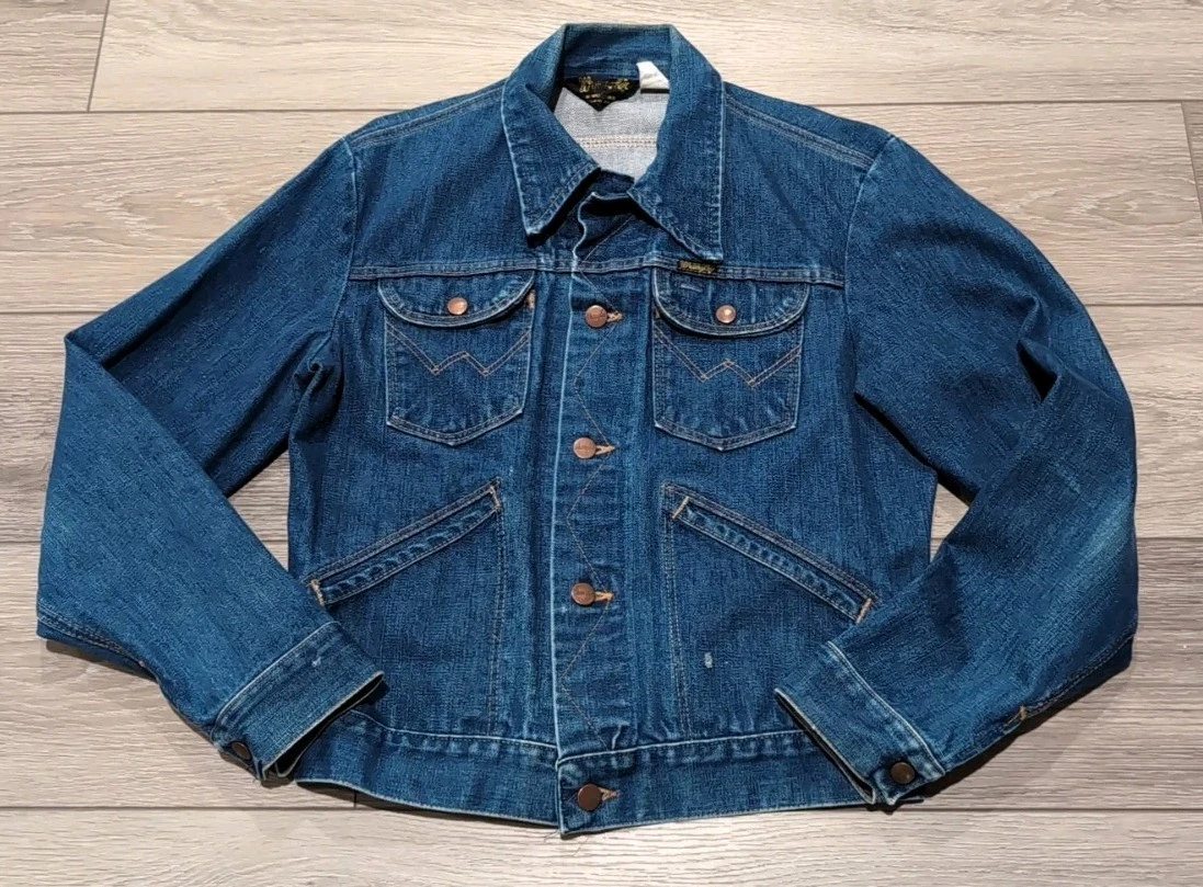 vintage wrangler jean jacket products for sale | eBay