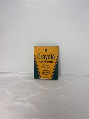 Crayola Crayons Binney & Smith No. 8 Brilliant Colors Vintage Marked New NOS