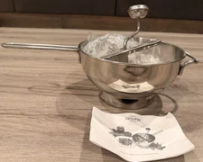 Cuisipro 9" Stainless Steel Deluxe Food Mill With 2 Disks Durable Sturdy