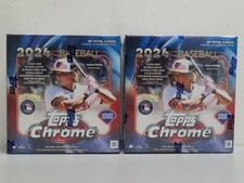 (2) Lot 2024 Topps Chrome Update Series MLB Baseball Factory Sealed Mega Box