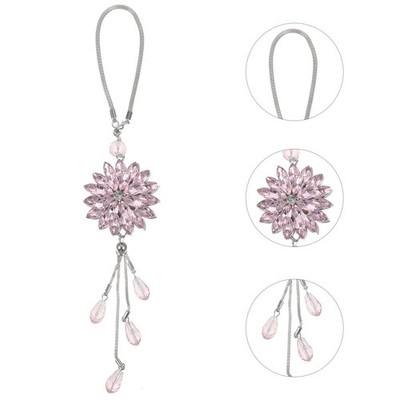 1 pc Crystal Camellia Auto Hanging Ornament Car Rückspiegel Kristallanhänger
