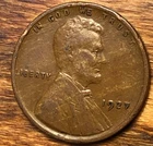 1927 Lincoln Wheat Cent Woody Wood Grain Improper Alloy Mix Error Unique Penny