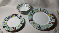 ARCOPAL FRANCE VEGAS DINNER SET FOR  FOUR - 12 PIECE SET, BEAUTIFUL RARE VINTAGE