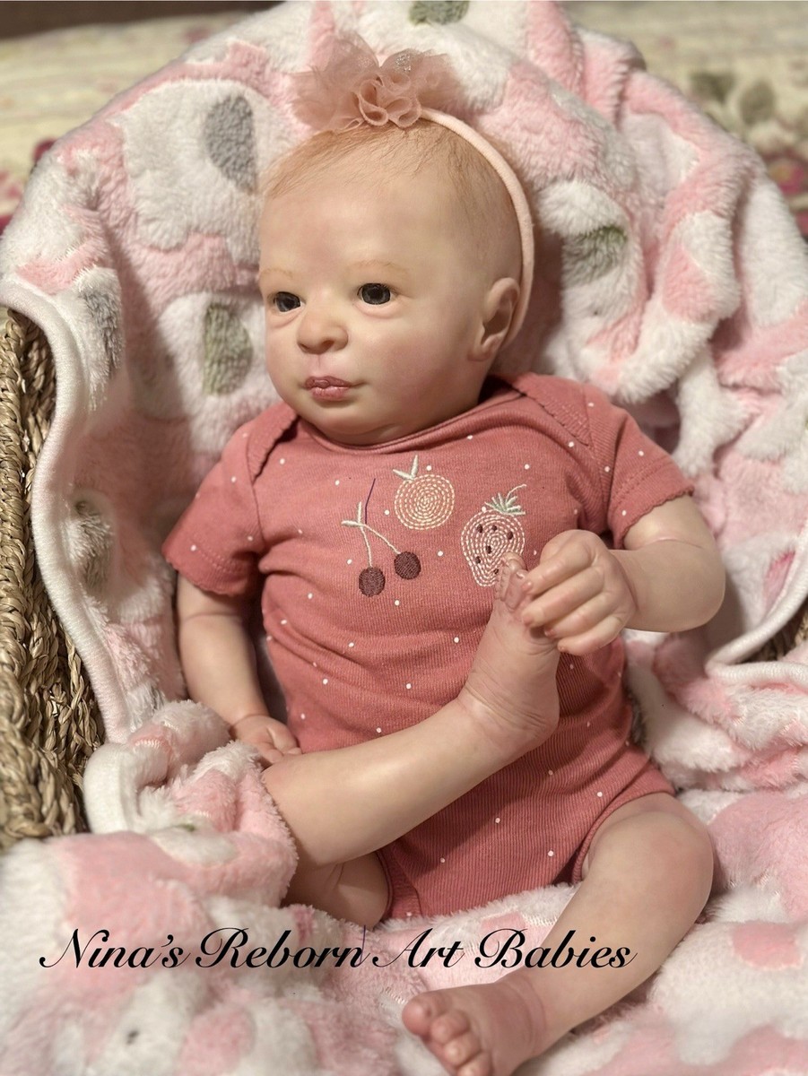 BB Reborn Baby Doll Hand Painted Nina's Reborns