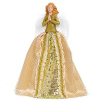Weihnachtsbaum Engel SchaustüCk Mit Feder FlüGel 27Cm Gold Dekoration