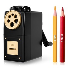 Manual Hand Crank Pencil Sharpener for Color Pencil,6 Sizes for 6-12mm Colore...