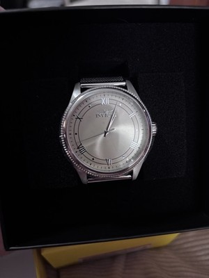 Invicta Men's Watch Celestial Quartz Ivory Dial Steel Mesh Bracelet 48480