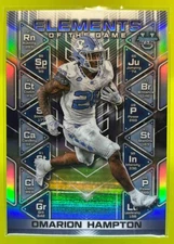 2024 Bowman Best U Omarion Hampton Elements of the Game #EG-4 North Carolina