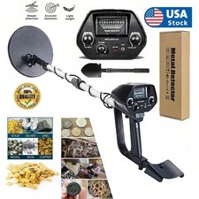 Adult Metal Detector with LCD Screen, 8 Waterproof Coil Foldable Digging Shovel