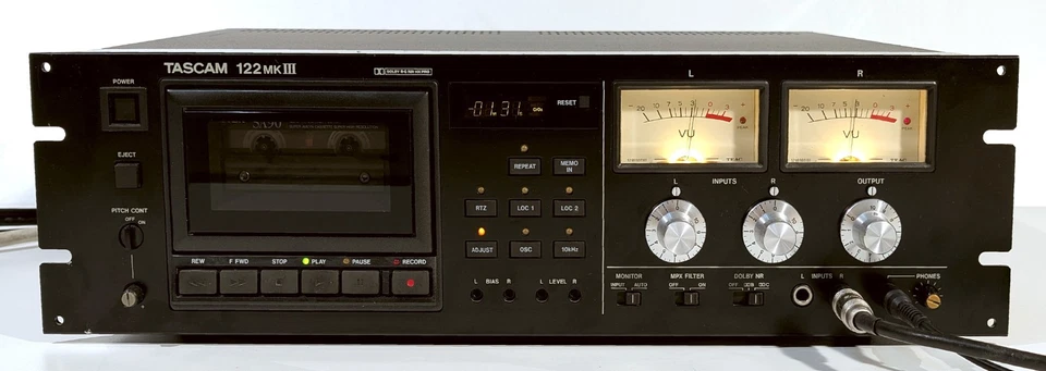 🔥【REACONDICIONADO PRO】Tascam 122mkIII 3-Head Cassette Deck! Mods LED/Tap Mtr💥GARANTÍA Foto 3 de 4