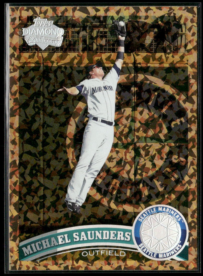 2011 Topps #252 Michael Saunders Cognac Diamond Anniversary