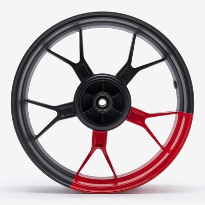Hinterrad Matt Schwarz/Rot für Lexmoto LXR SE 125 Euro 5 SY125-10-SE-V2 CMPO Hinten