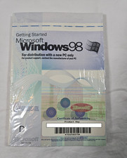 Windows 98 1st Ed. Getting Started Manual With COA  License Product Key - NO CD