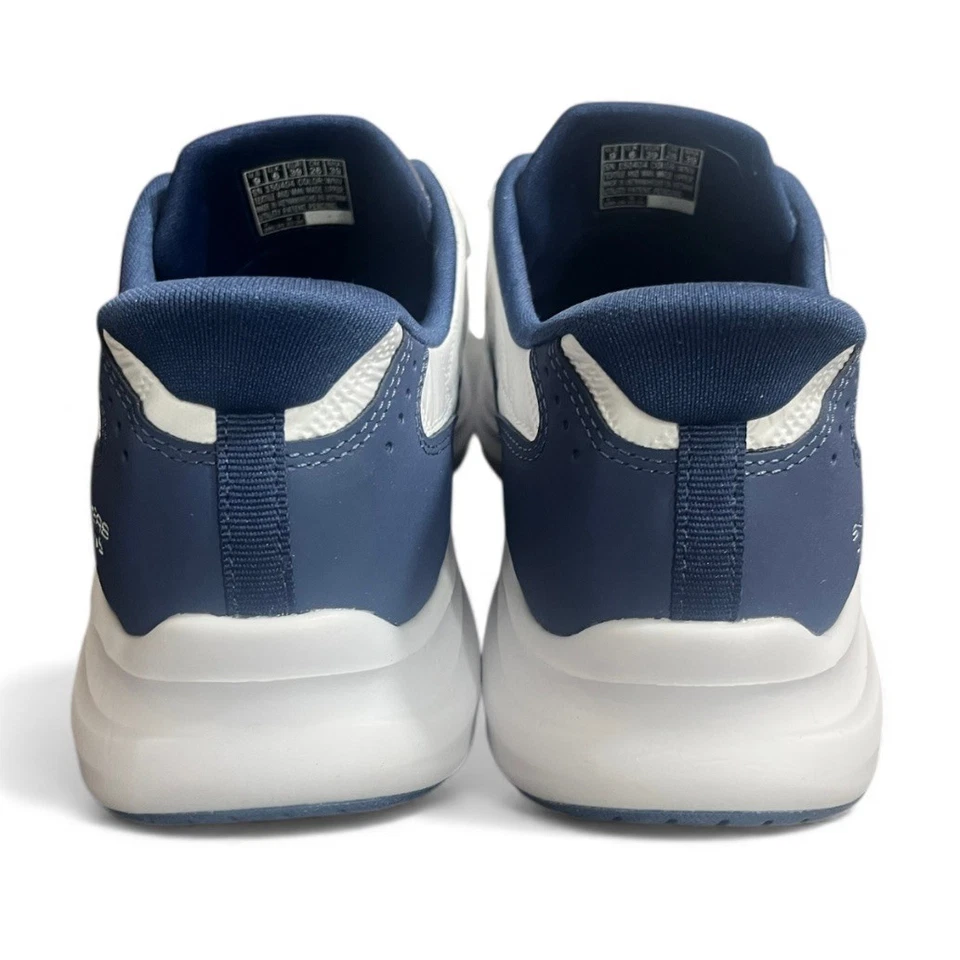 Zapatillas deportivas Skechers manos libres calce acogedor blancas azules acolchadas para mujer talla 9 Foto 4 de 4