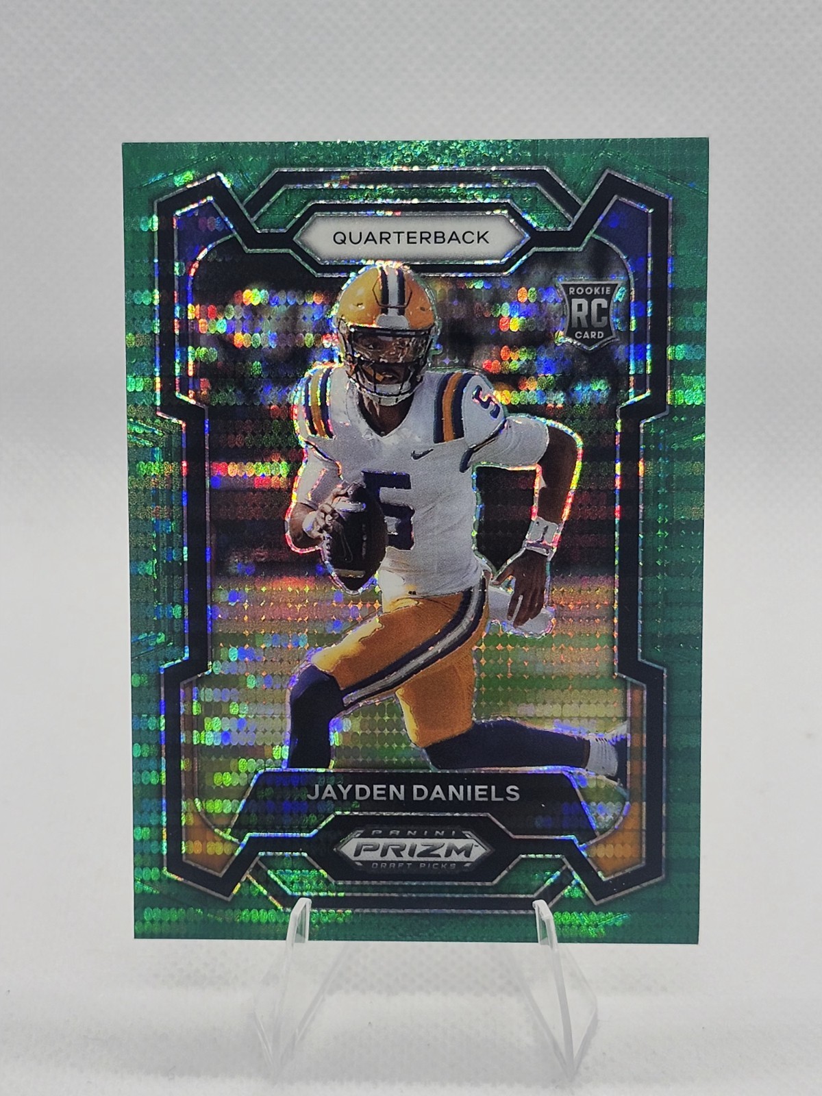 2024 Panini Prizm Draft Pick Jayden Daniels  #108 Green Pulsar 1/25 🔥Bookend🔥