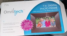 7 In Omnitech 512 MB Built In Memory Digital Photo Frame