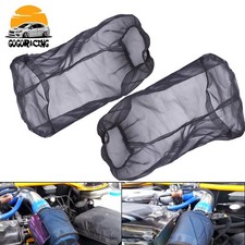 9 Universal Dustproof Cold Air Intake Pre-filter Cone Filter Sock Cover 2pcs
