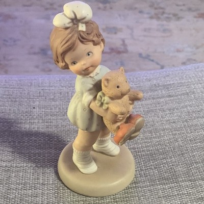 Enesco Memories of Yesterday Lucie Attwell Porcelain Girl Figurine 1991