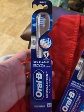 Oral-B CrossAction All In One Manual Toothbrush,Soft Bristles NIPS Random Colors