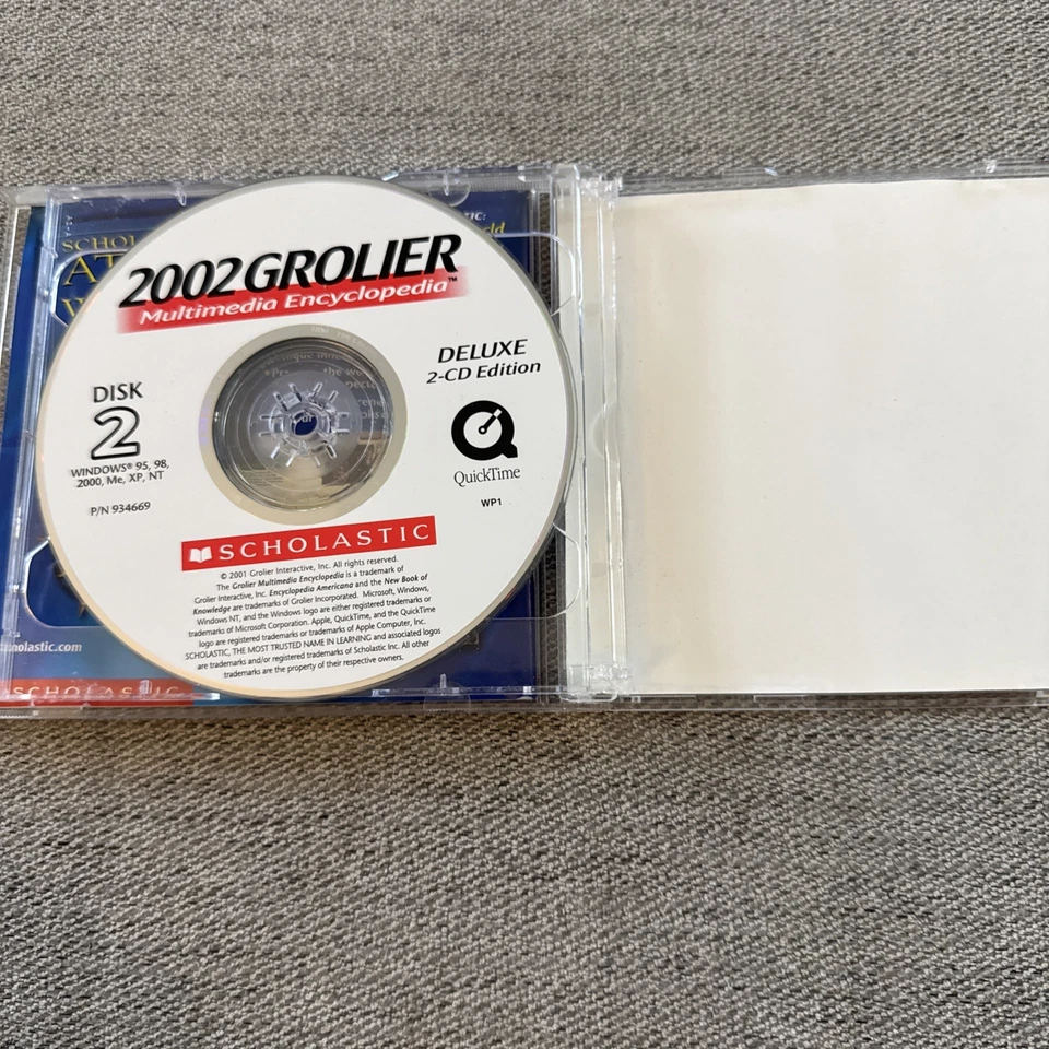 The 2002 Grolier Multimedia Encyclopedia User's Guide Scholastic - Image 4 of 4
