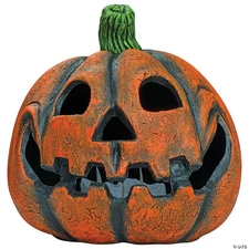 9" Funny Pumpkin Jack-o-Lantern Decoration #TB27747