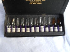Antique Medical Glass Ampule Samples Cut Rate Drugs (Complete) *SHIPS FREE 2 US!