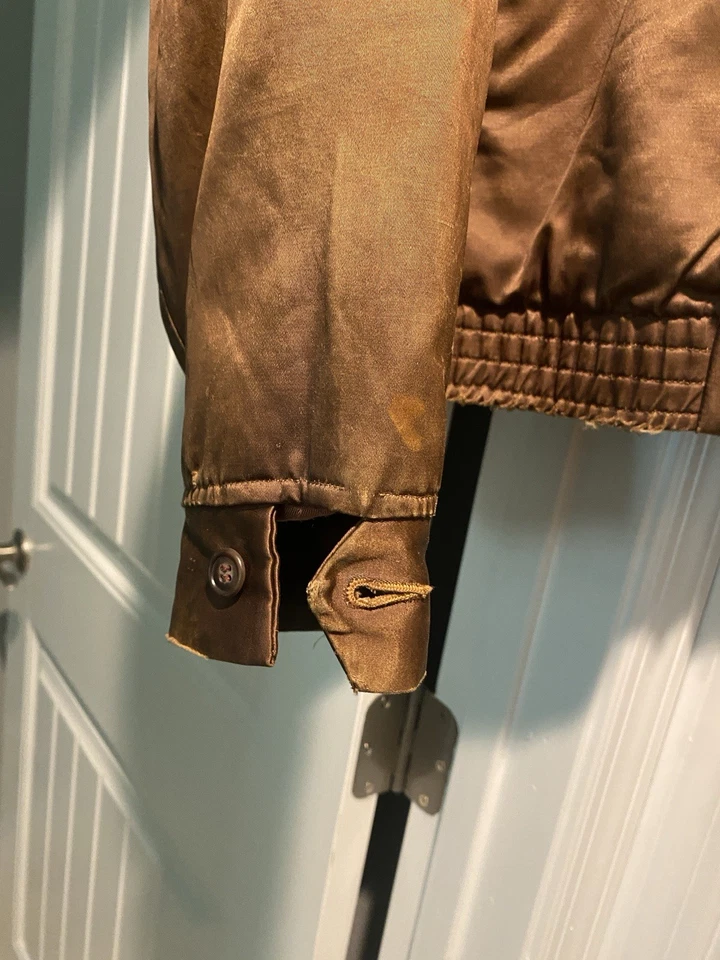 Vintage 1950’s McGregor Snow-Woods Wool Pile Jacket Men's Large Brown Fur Lined - Image 3 of 4