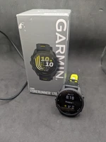 Garmin Forerunner 170 43mm GPS Running Watch Black/Yellow with Cable Box