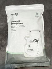 New Motif Medical Breast Milk freezer safe Bags 8oz Single 100 count BPA-Free