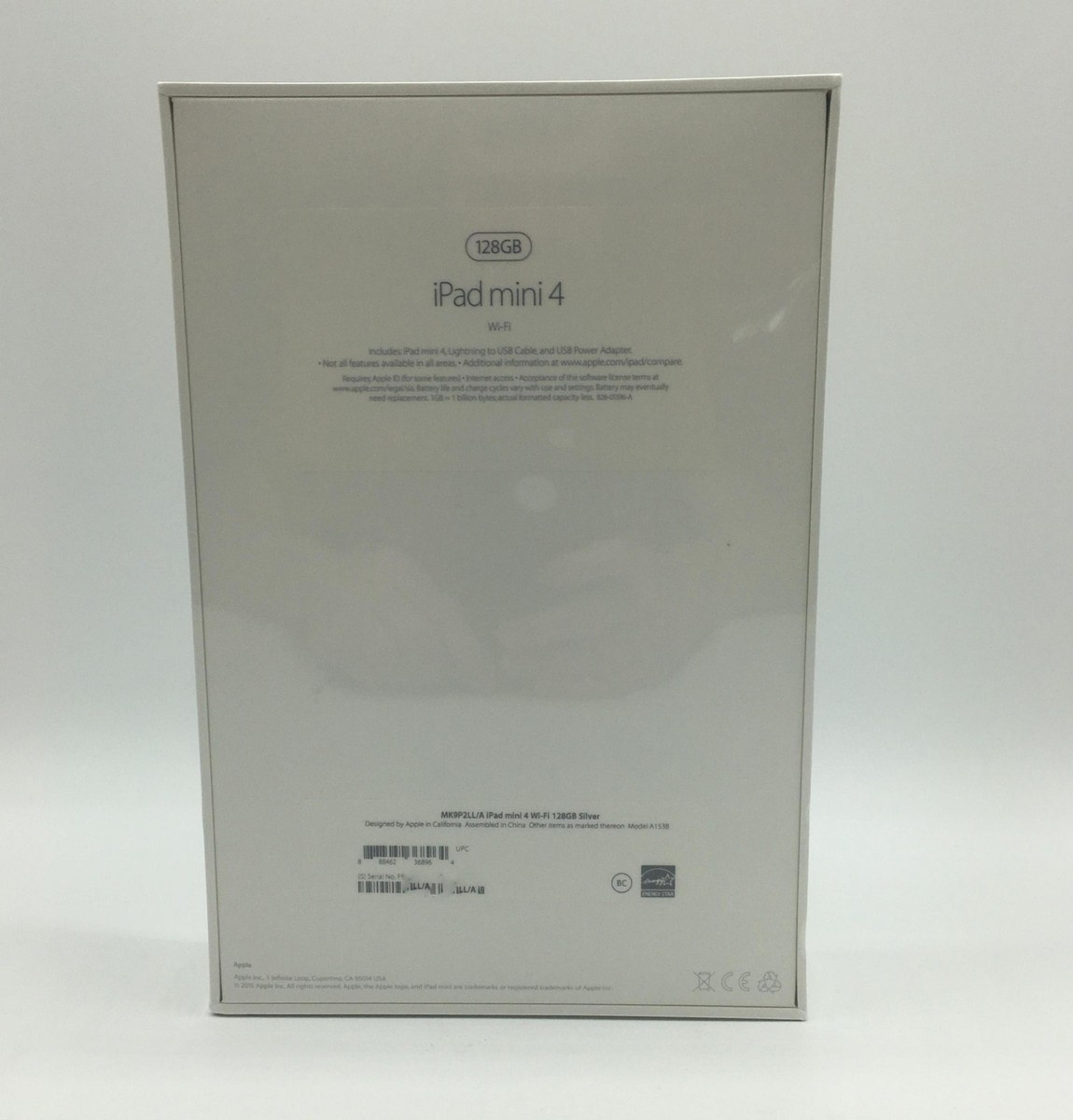 Apple iPad Mini 4 A1538 128GB Wi-Fi - Silver (MK9P2LL/A