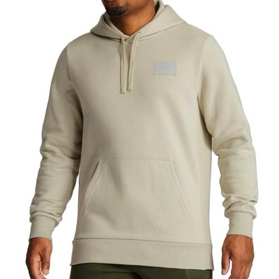 PUMA  Mens Pullover Fleece Hooded Sweatshirt Cream Size M