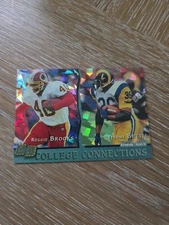 1993 Pro Set College Connections Reggie Brooks Jerome Bettis Notre Dame #CC2