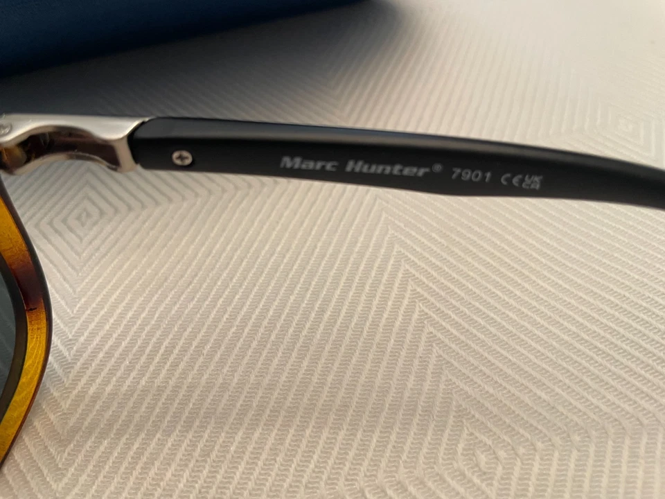 Gafas de sol Marc Hunter para hombre 7901 marco tortuga brillante Foto 4 de 4